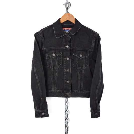 Acne Studios Black Denim Jacket - Size 36 W