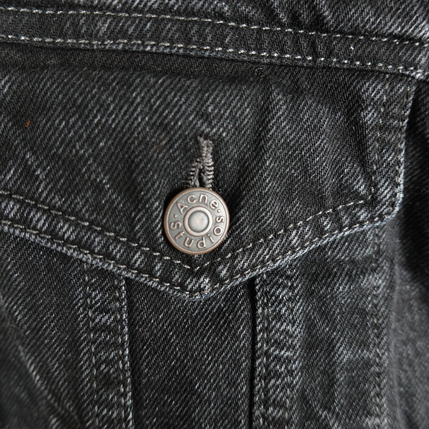 Acne Studios Black Denim Jacket - Size 36 W