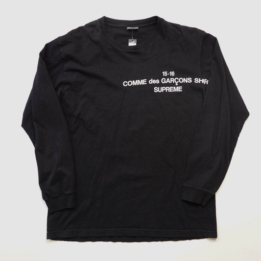 15-16 Supreme CDG Longsleeve - Size XL