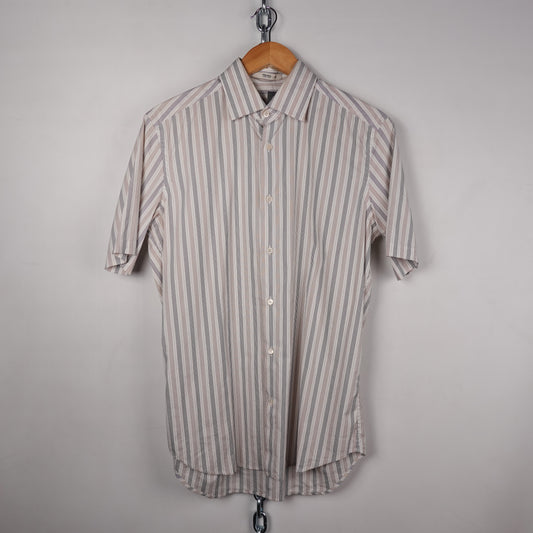 Prada S/S Striped Button Up - Size L