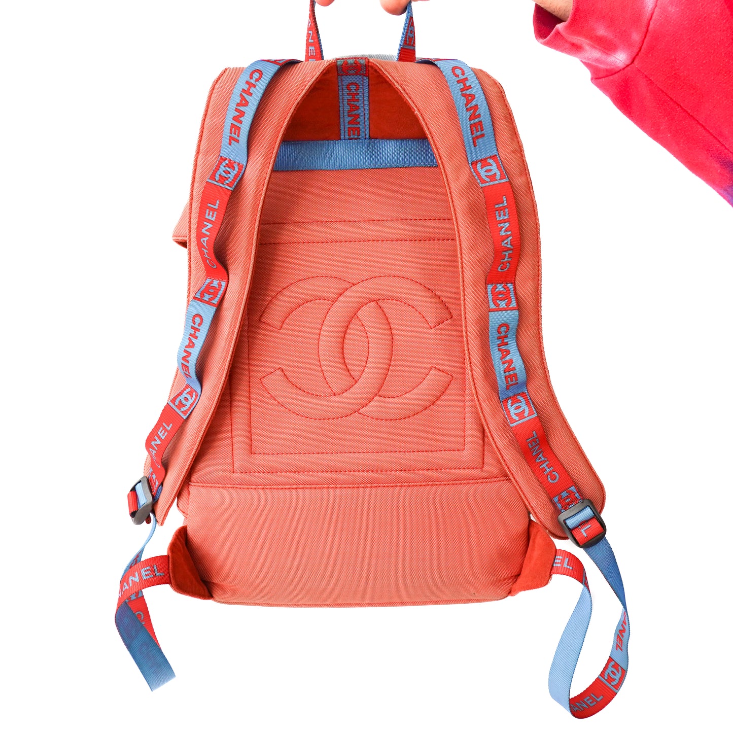Chanel SS2002 Sport Collection Back Pack - Blue & Coral