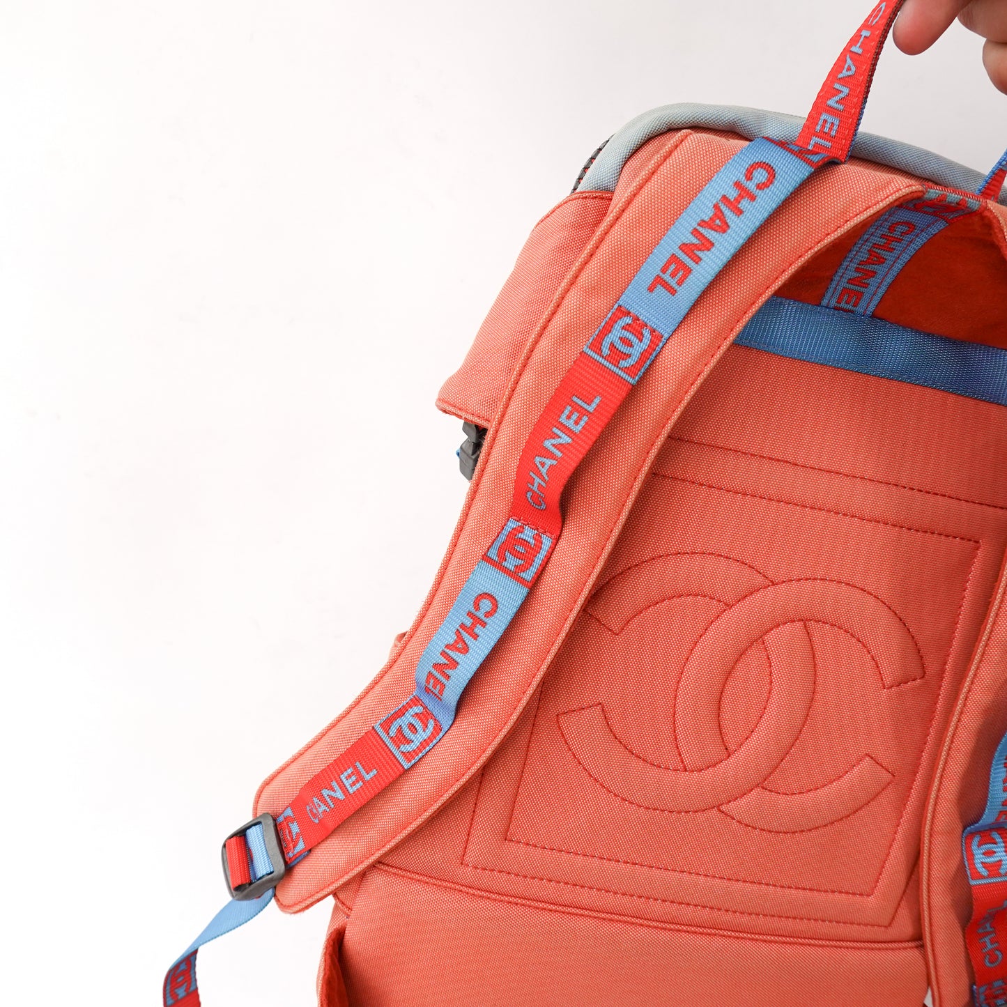 Chanel SS2002 Sport Collection Back Pack - Blue & Coral