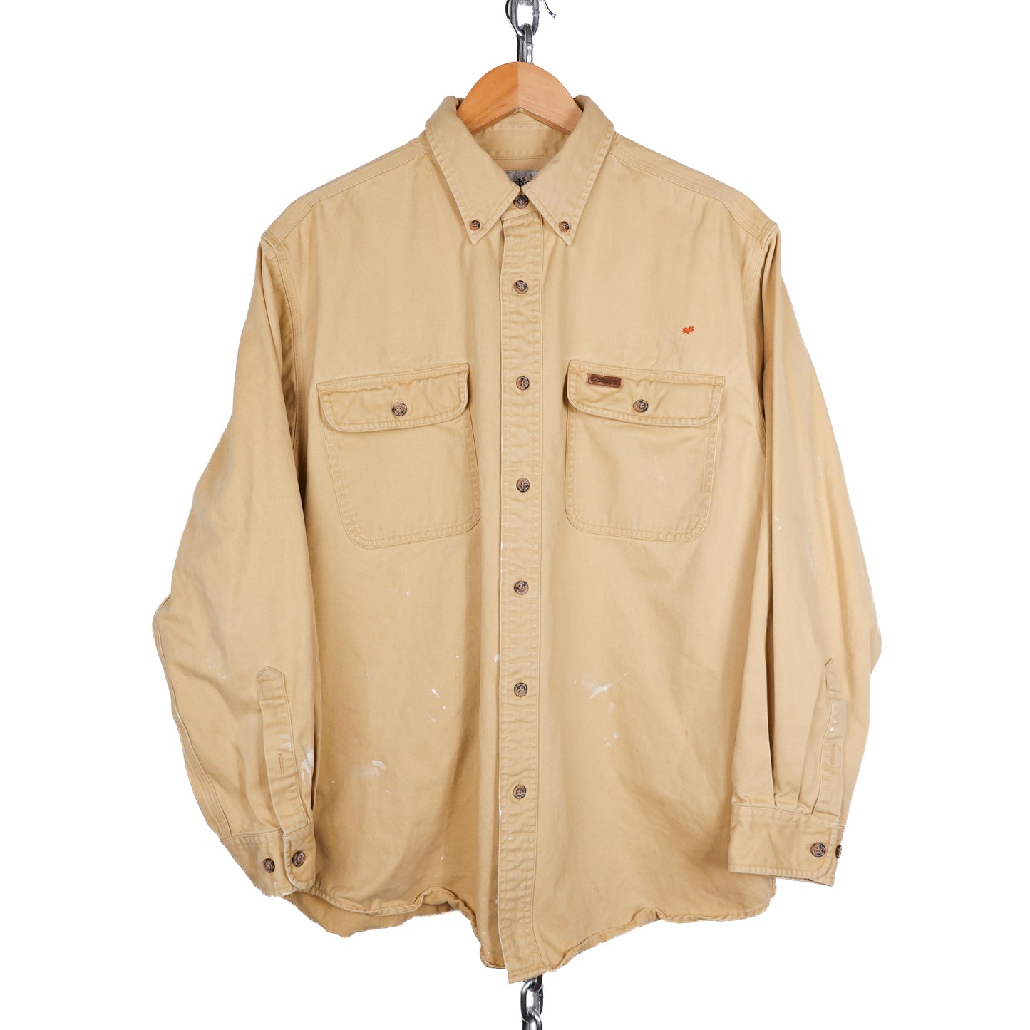 Vintage Carhartt Yellow Button up - Size L