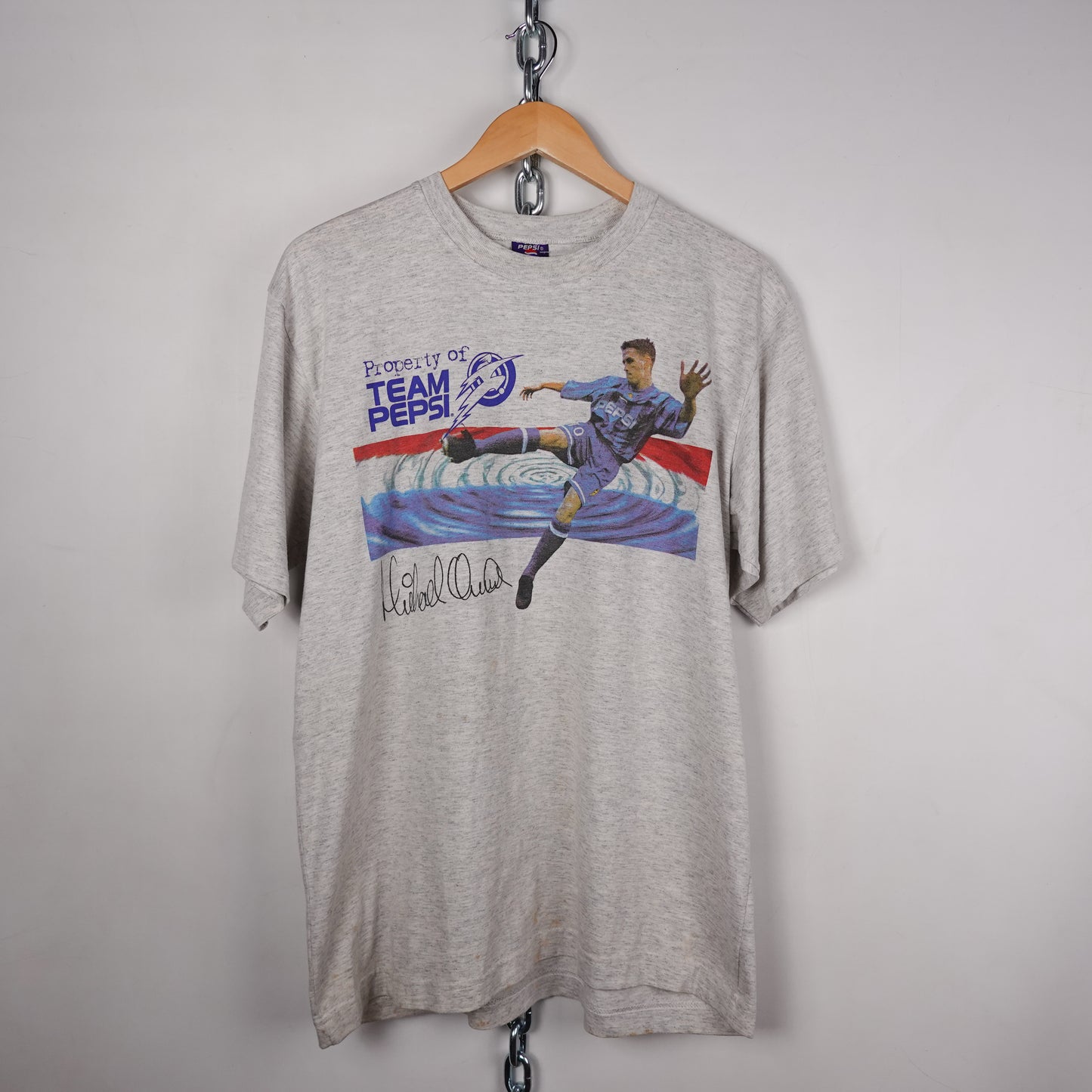 2000s Team Pepsi Micheal Owen Tee - Size XL