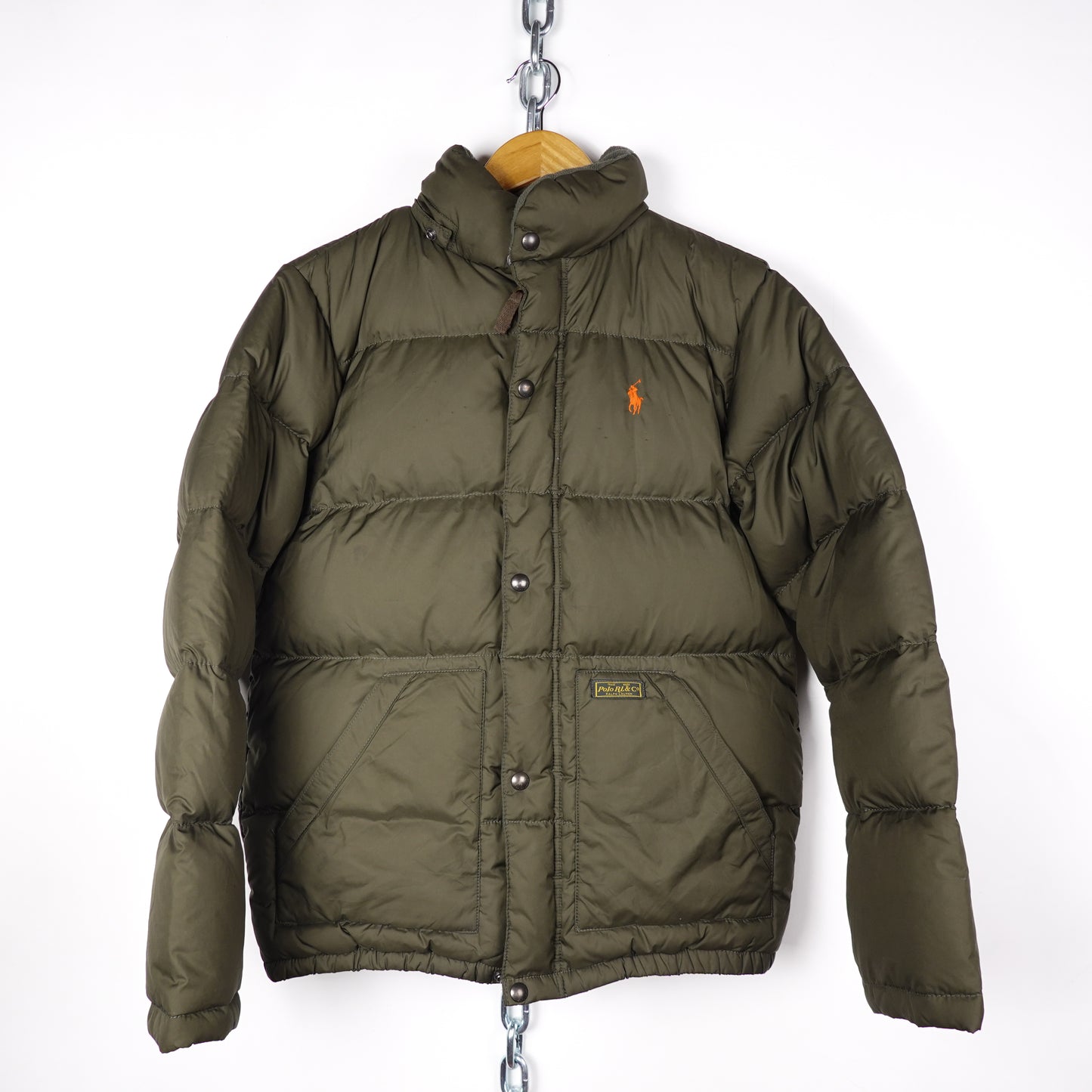 Polo RL Down Green Jacket - Size S