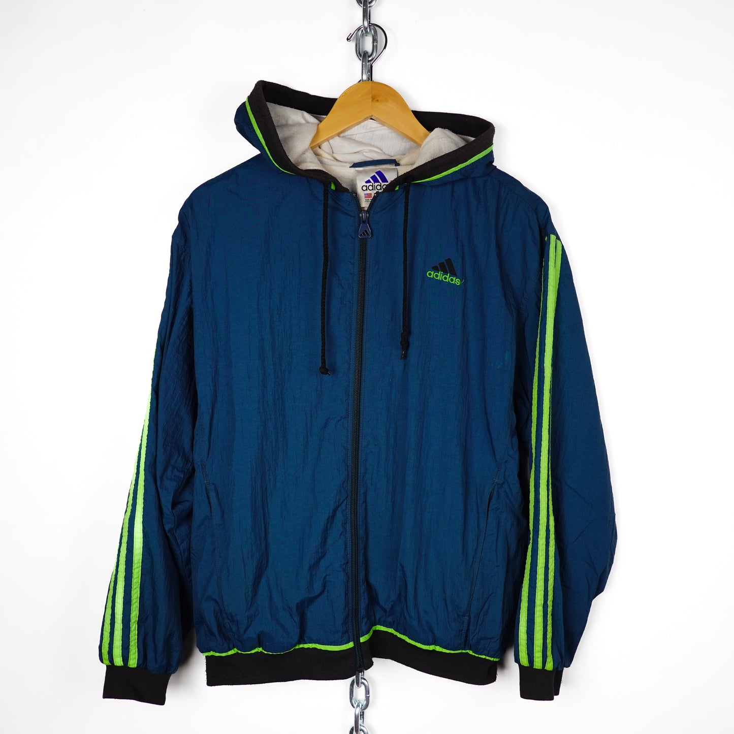 Vintage Adidas Hooded Jacket - Size M