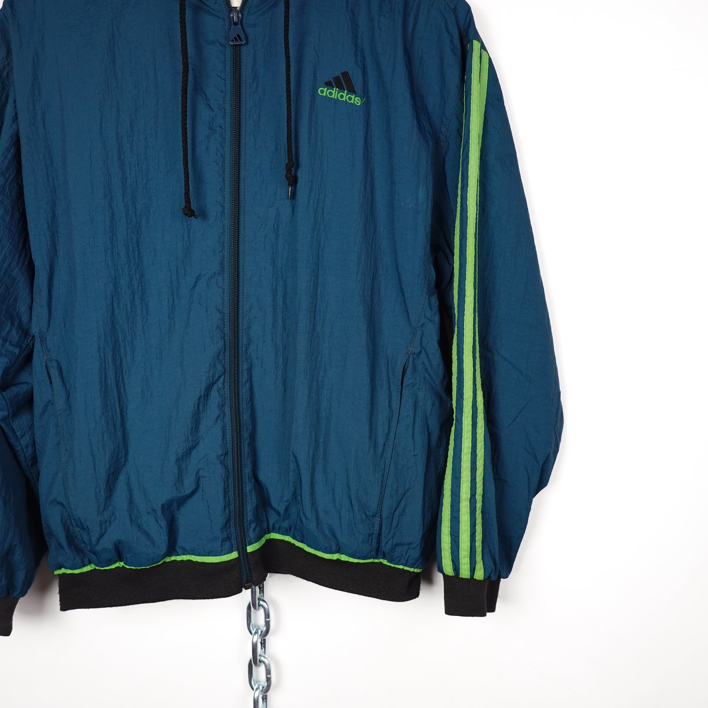 Vintage Adidas Hooded Jacket - Size M