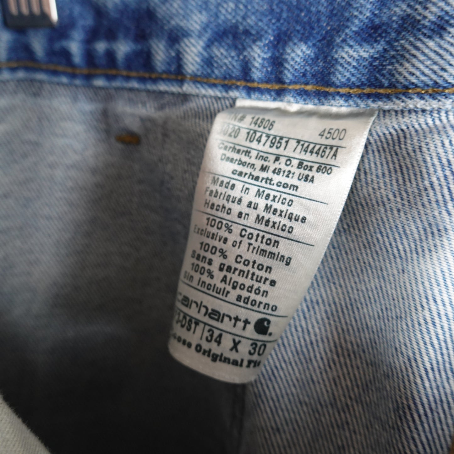 Carhartt Denim Double Knees - Size 34