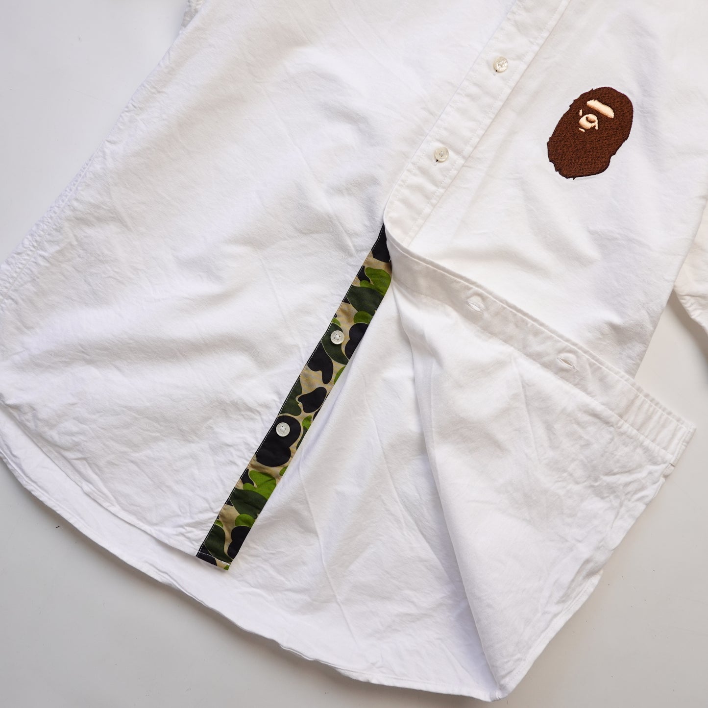 Bape White Button Up - Size M