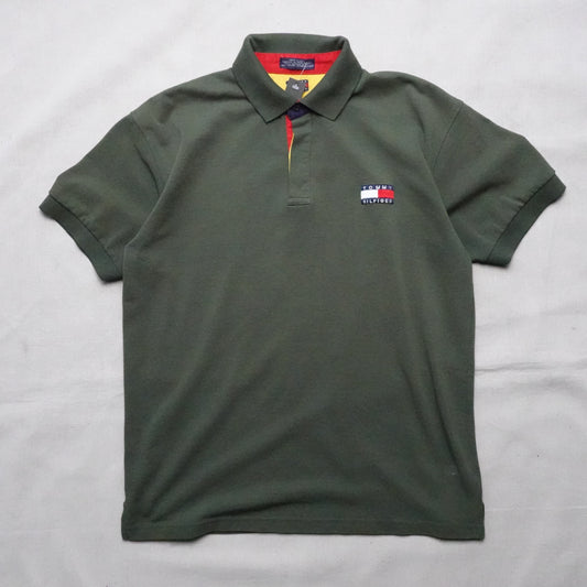 Vintage Tommy Hilfiger Flag Polo Shirt - Size L