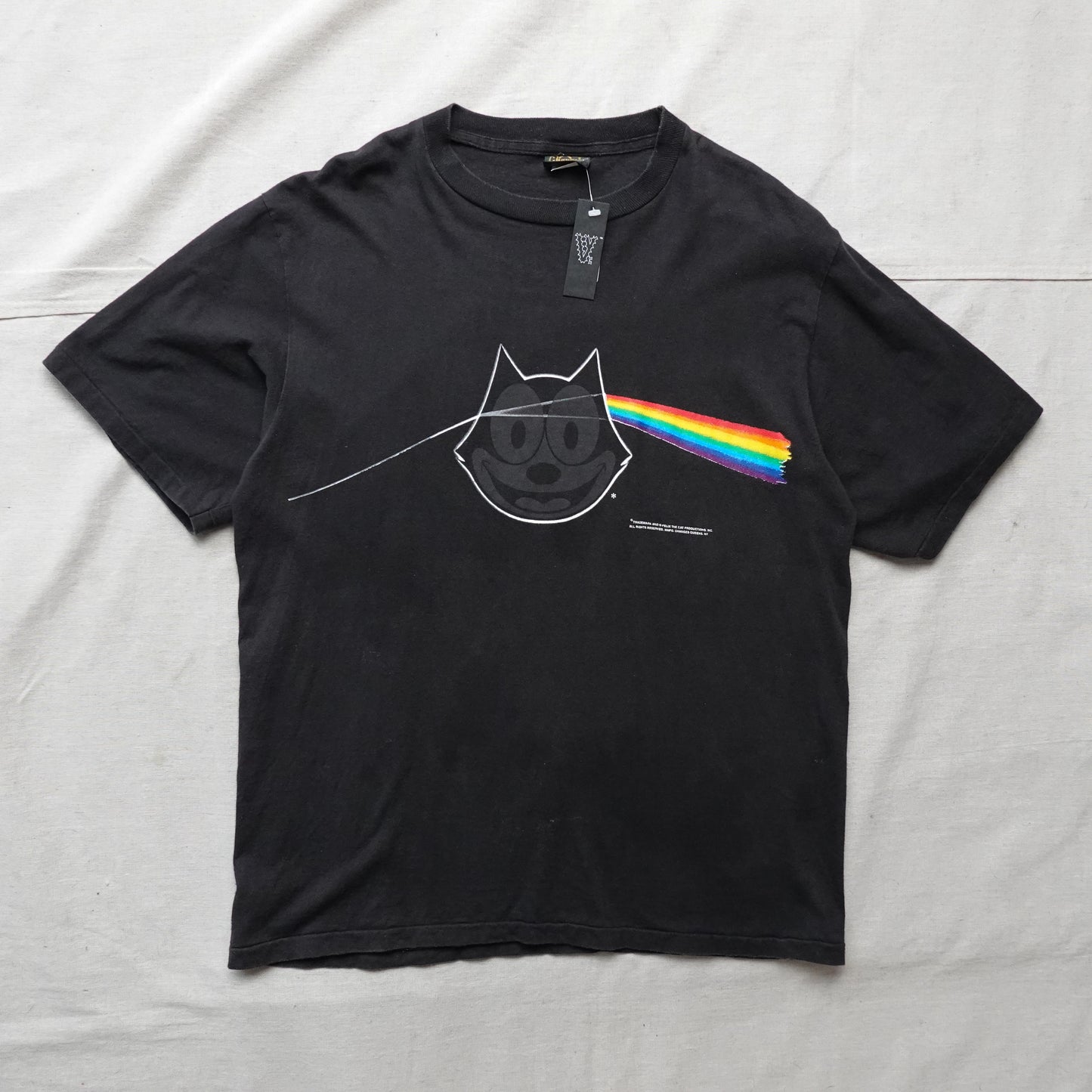 Vtg Dark Side Of The Cat Tee - Size XL