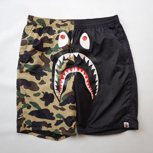 Bape Shark Swim Shorts - Size L