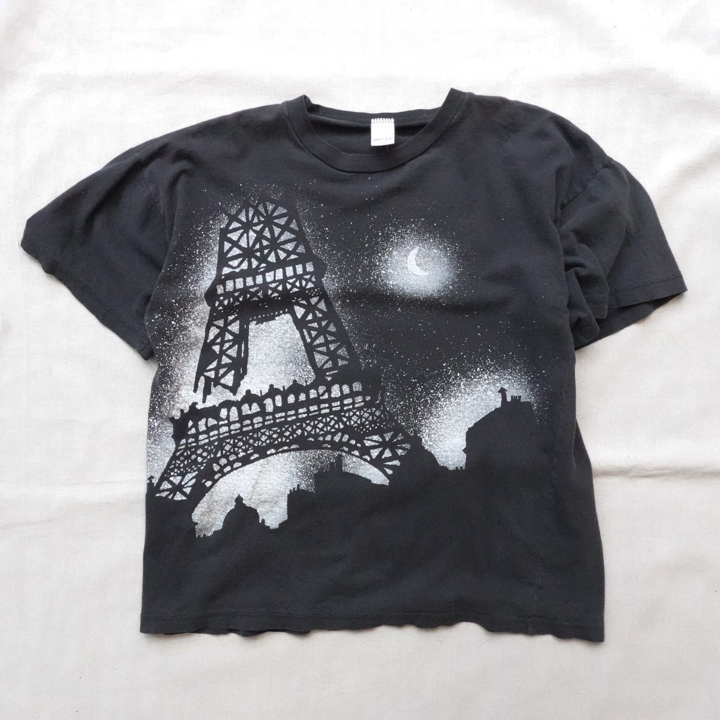 Vintage Eiffel Tower Tee - Size M