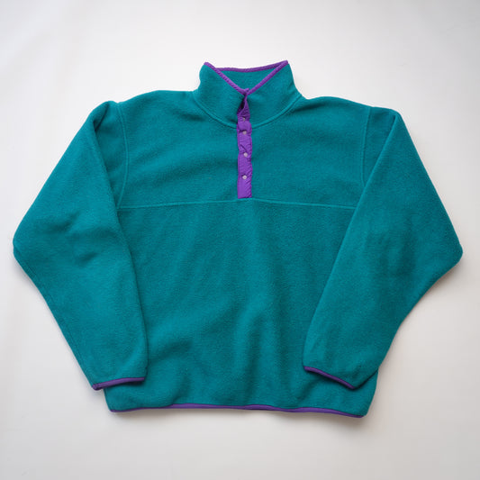 1990s Lands End Synchilla Fleece - Size M