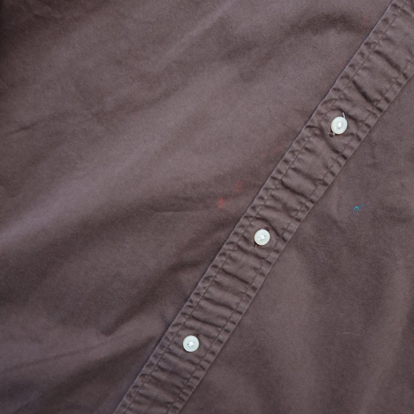 Polo RL Brown Button up - Size M