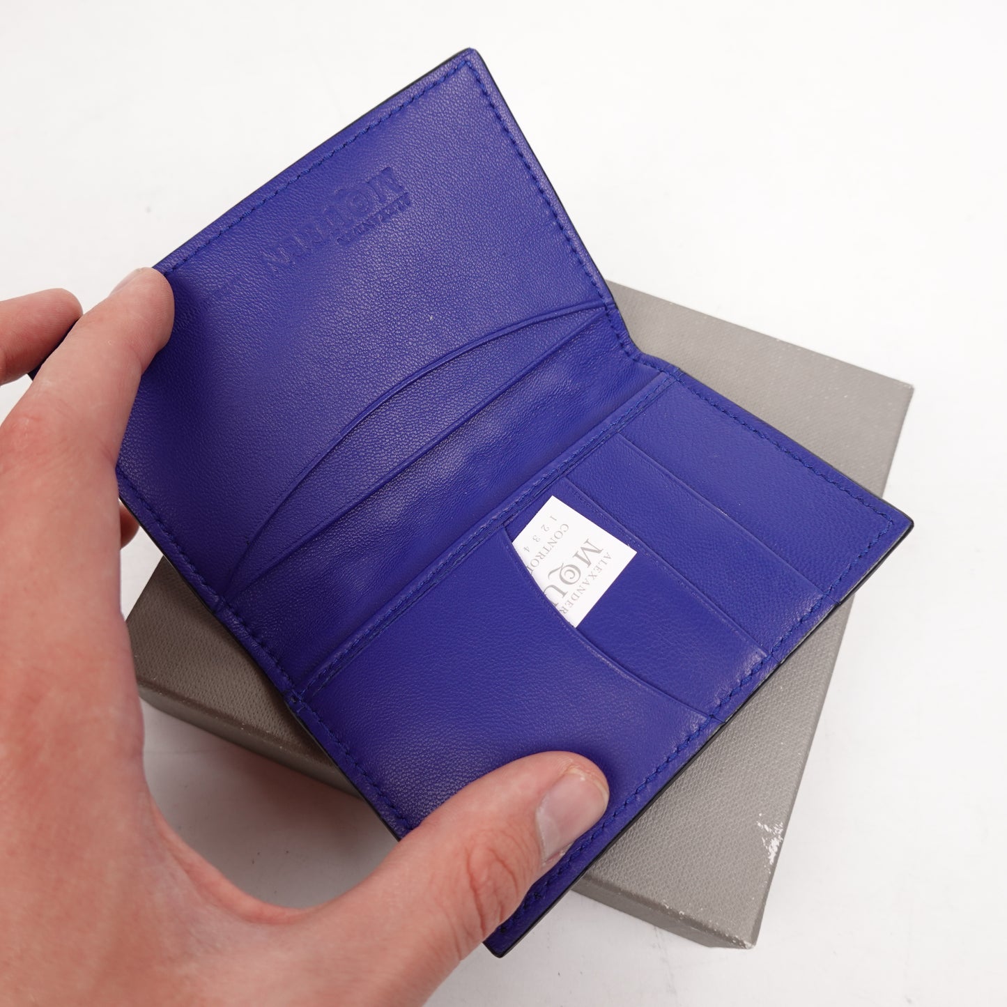 Alexander McQueen Rib Cage Bifold Cardholder