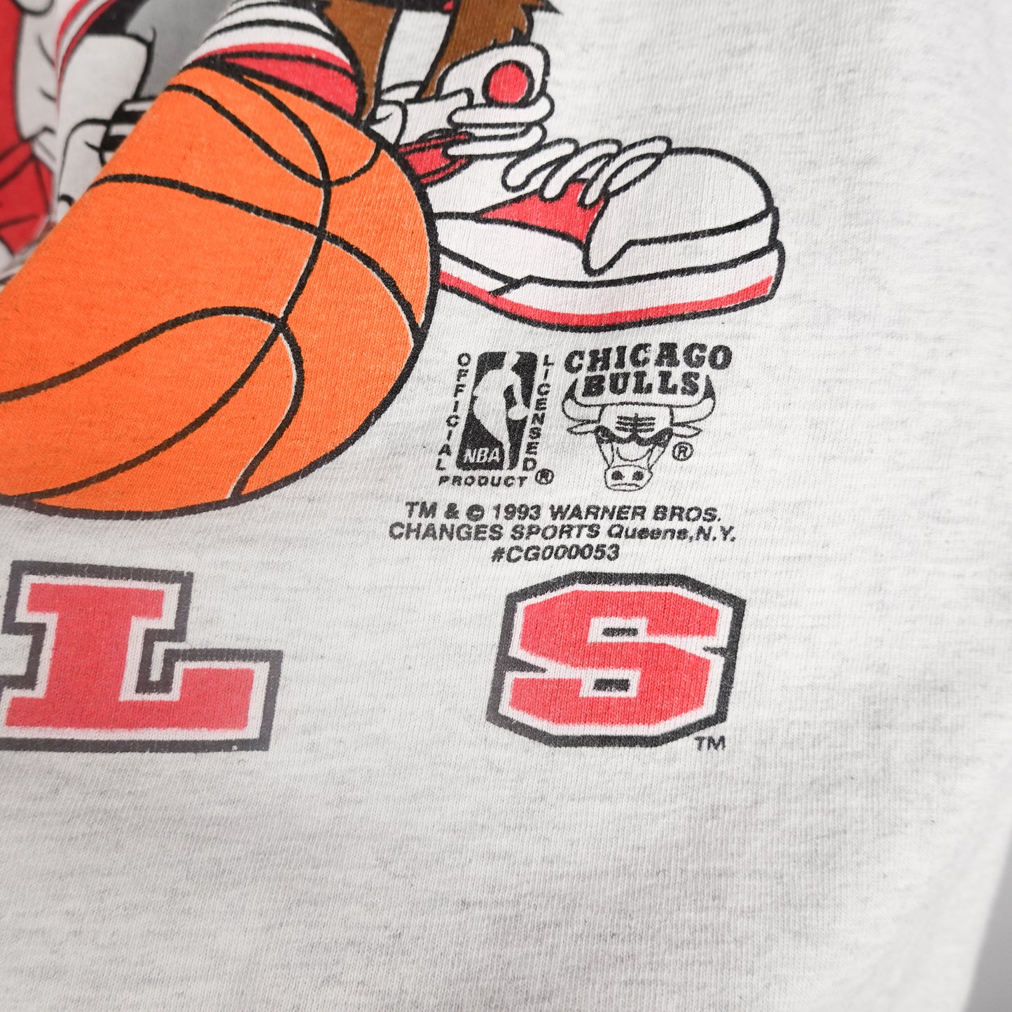 1993 Looney Tunes Chicago Bulls tee - Size XL