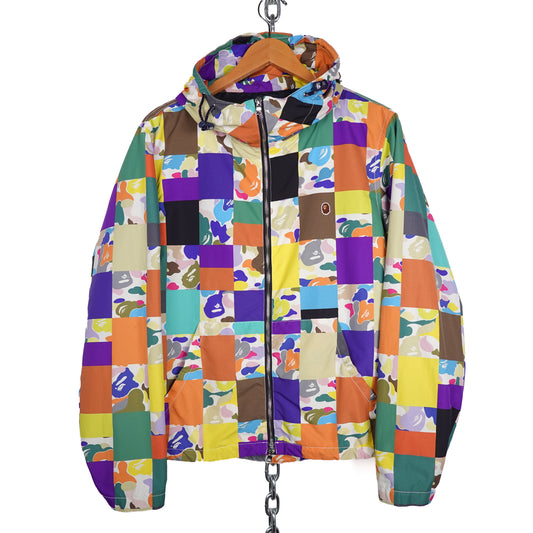 Bape Multi-Colour Camo Light Zip Jacket - Size L