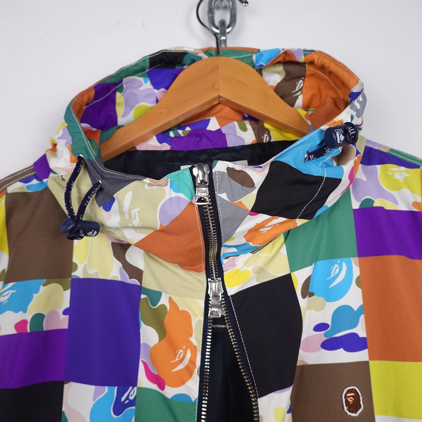 Bape Multi-Colour Camo Light Zip Jacket - Size L