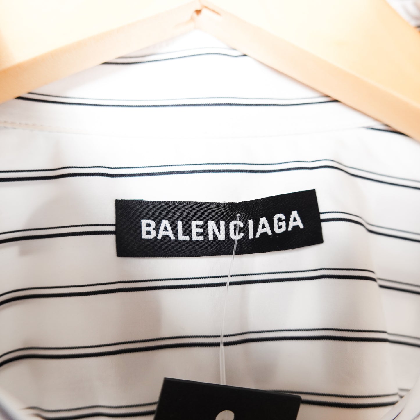 Balenciaga Striped White Button Up - Size 38