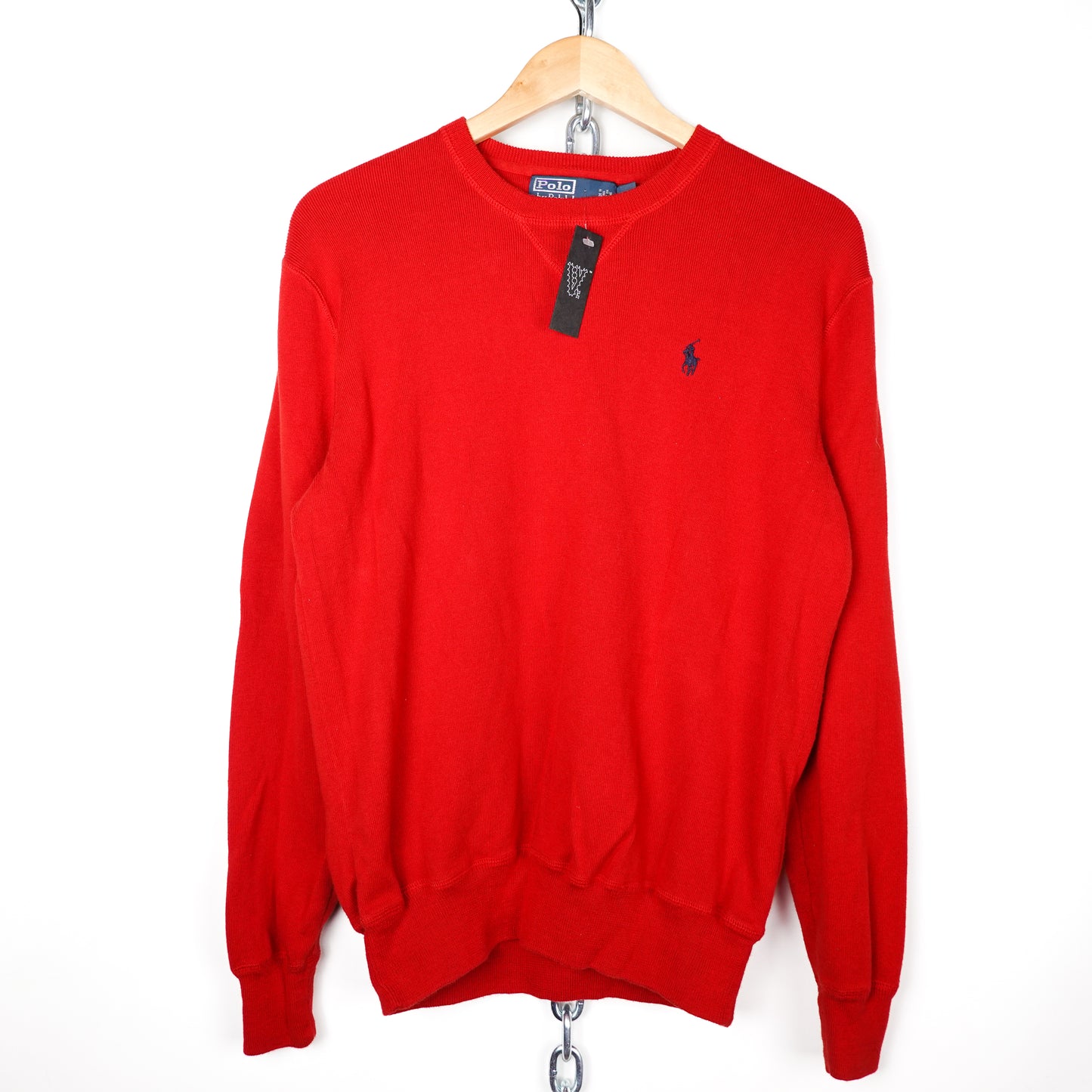 Polo RL Red Knit Sweater - Size M