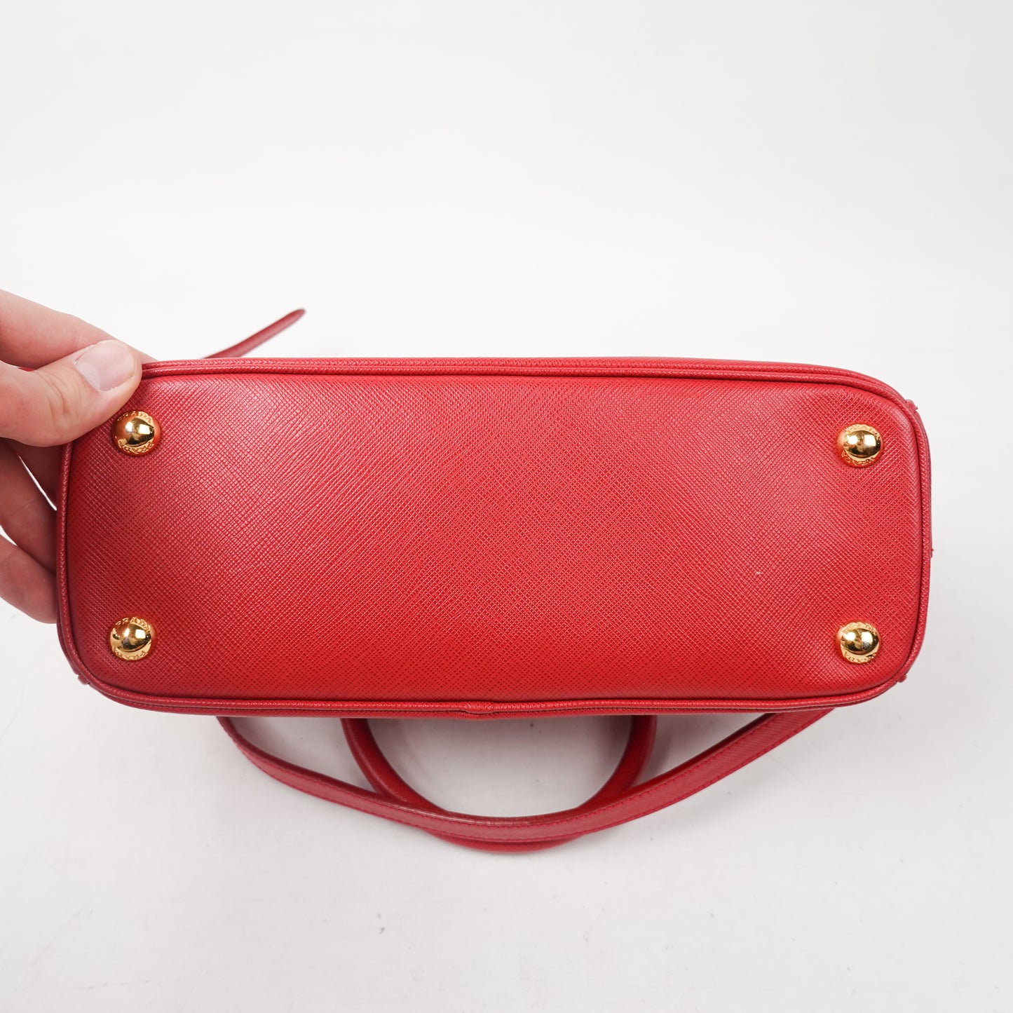 Prada Red Galleria Saffiano Leather Bag
