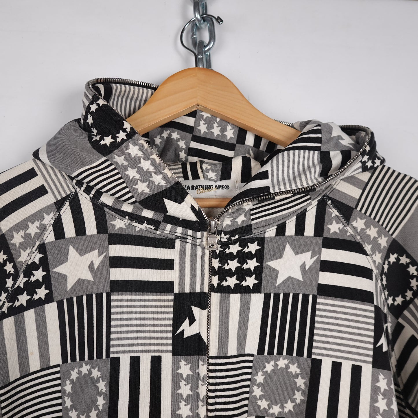Bape Bapesta Flag Full Zip Hoodie - Size L