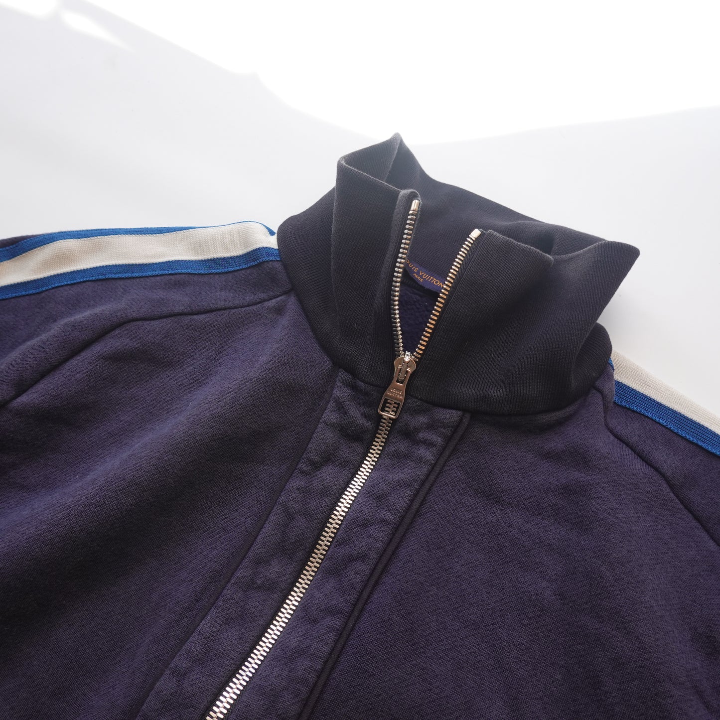 Louis Vuitton Silk Striped Track Top Jacket - Size XL