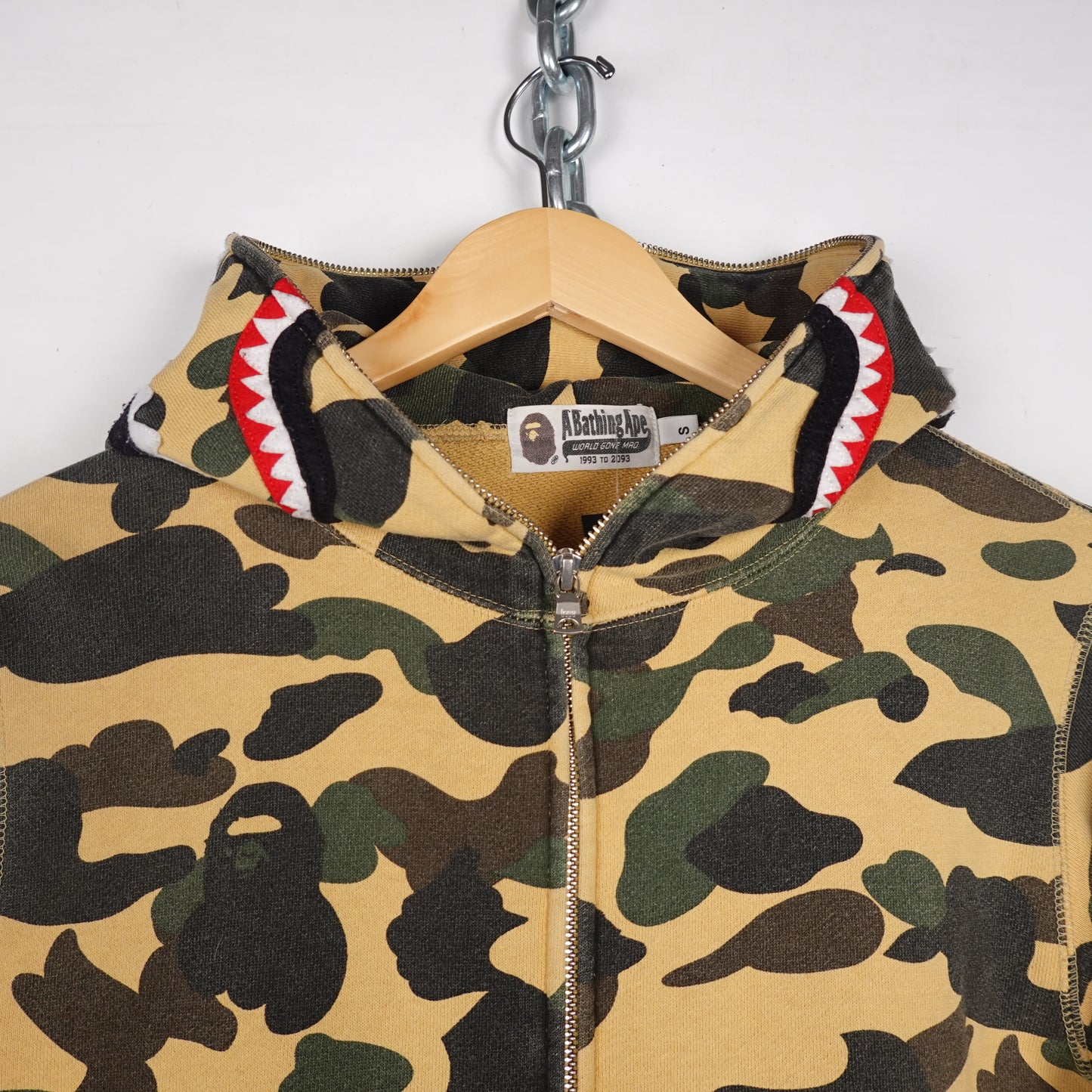 Bape 1st Camo Shark Full Zip Hoodie - Size S