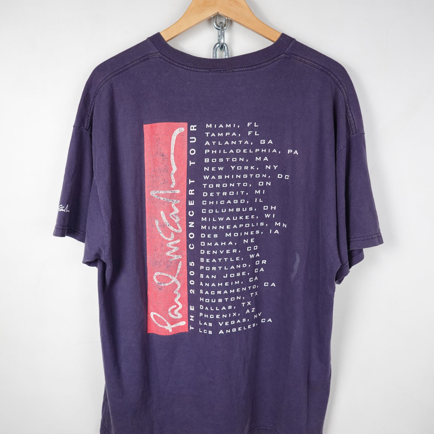 2005 Paul Mccharthey Tour Tee - Size XL