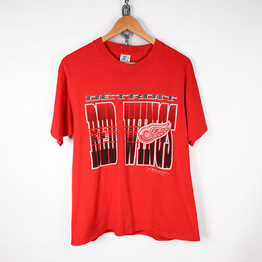 1990 Detroit Red Wing Tee - Size L