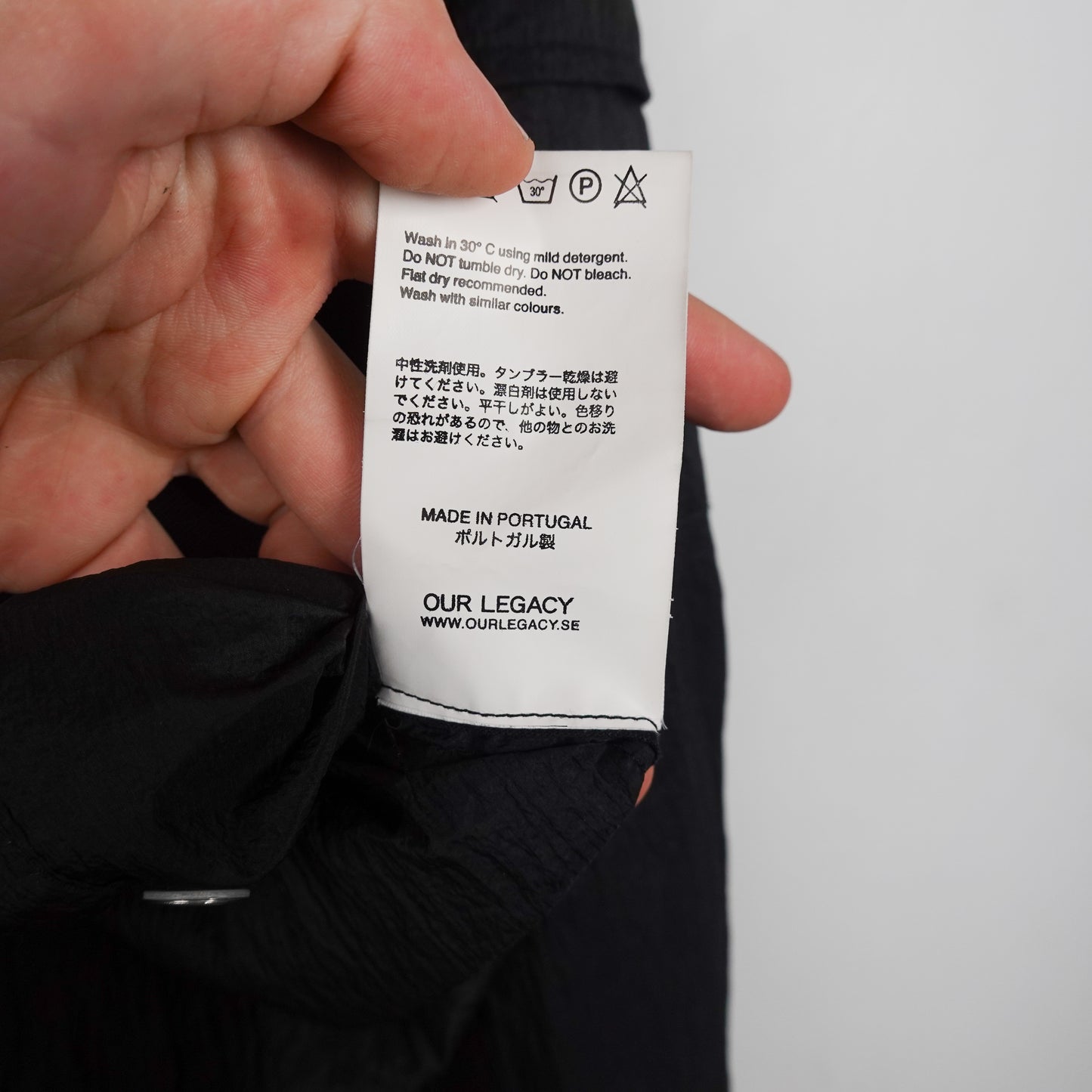 SS15 Our Legacy Black Wave Bomber Jacket - Size M