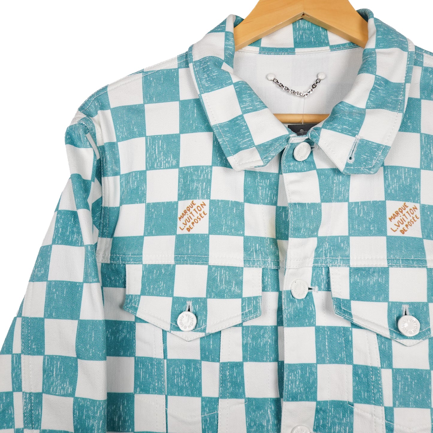 SS24 Louis Vuitton Damier Denim Jacket - Size L