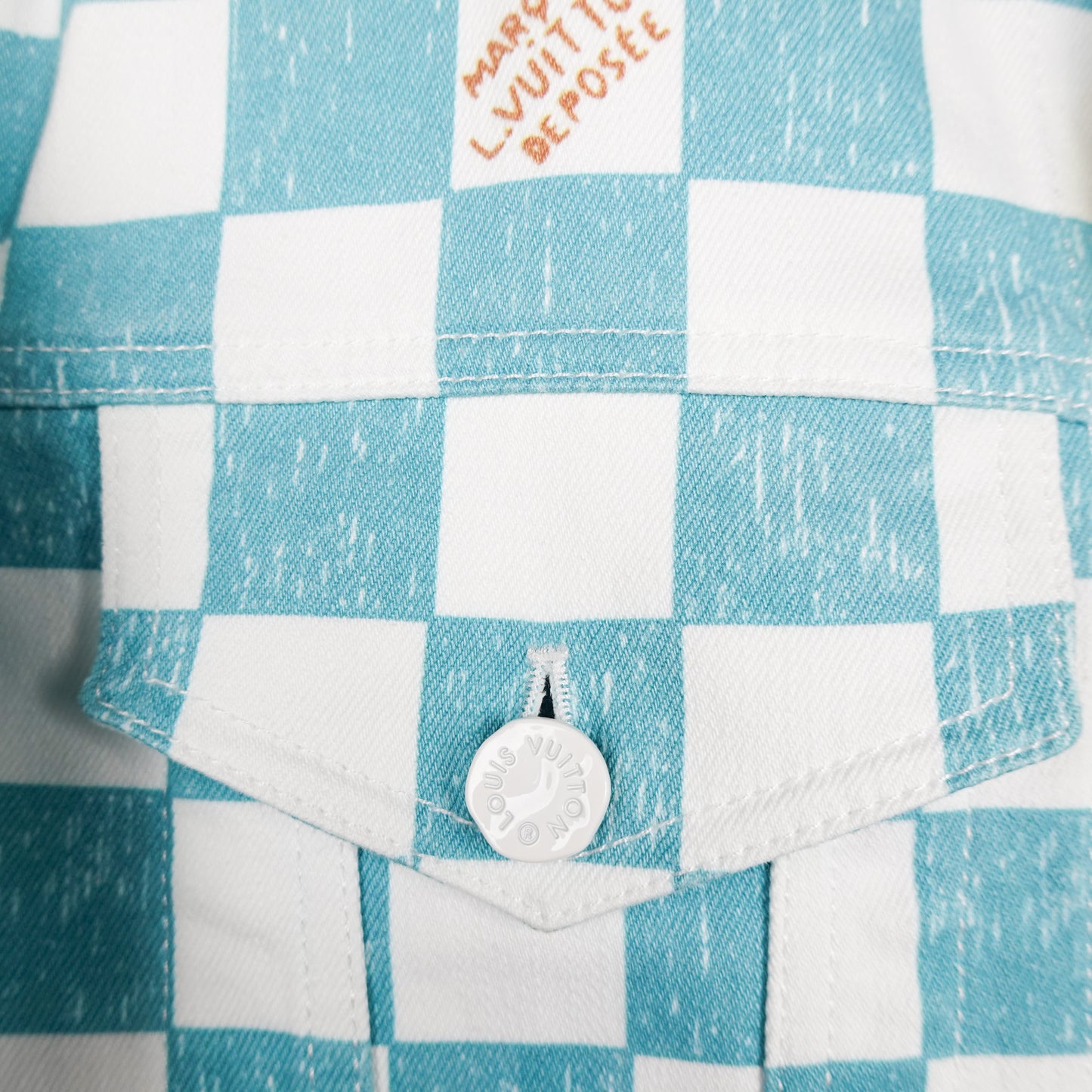 SS24 Louis Vuitton Damier Denim Jacket - Size L