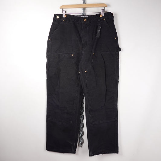 Carhartt Black Loose Fit Heavy Doubles - Size 34