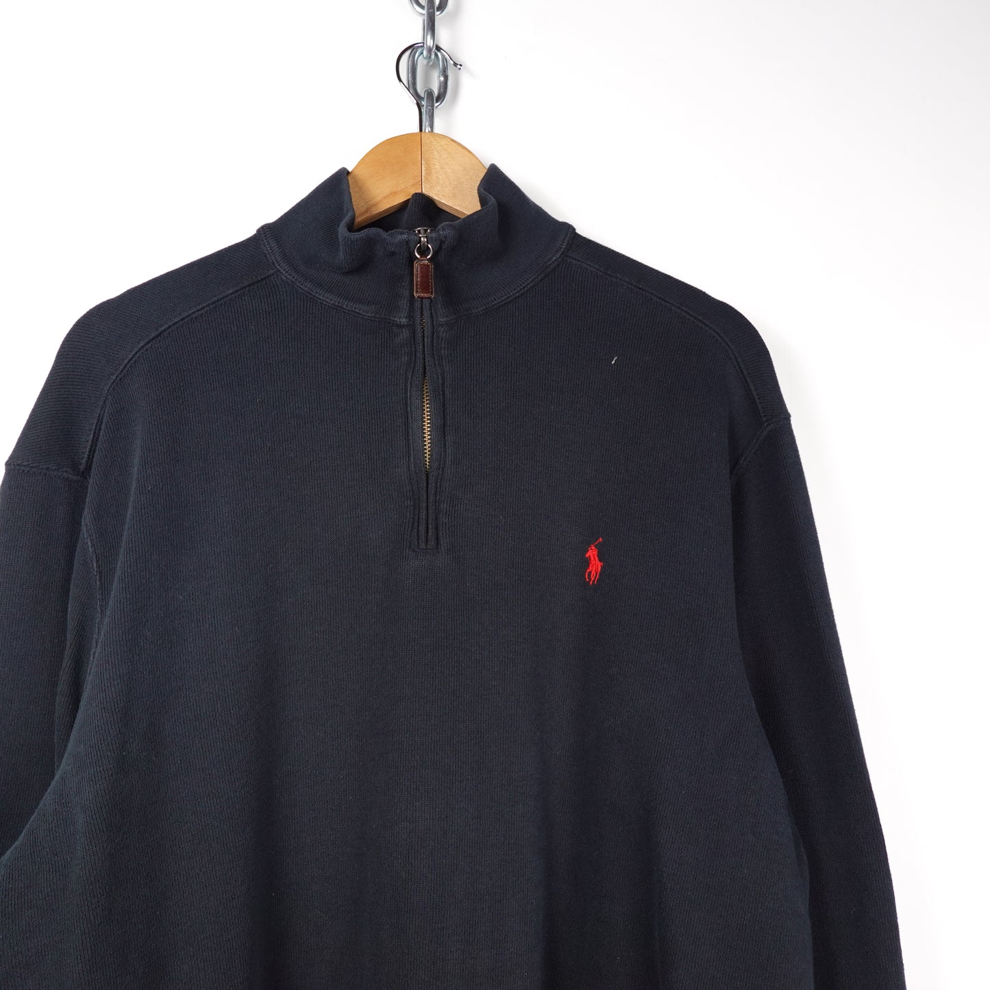 Polo RL 1/4 Zip Sweater - Size L