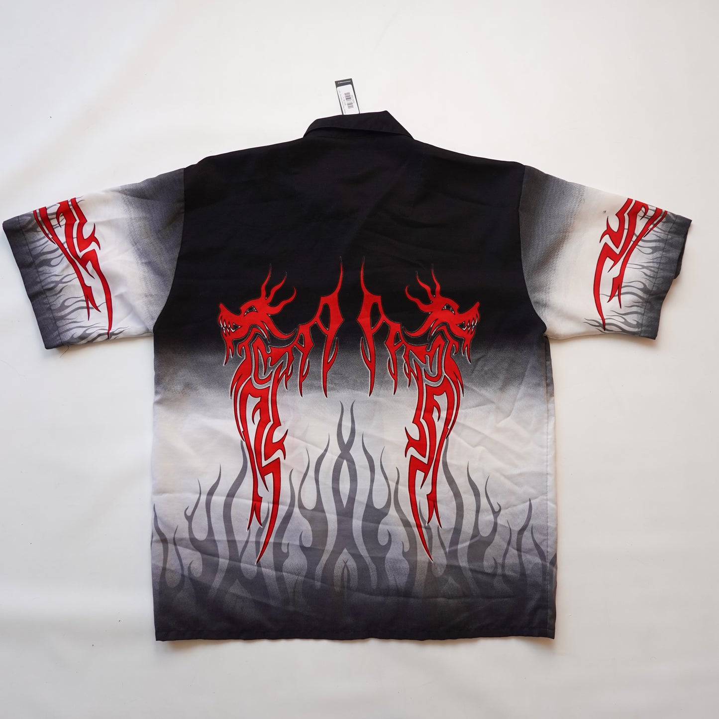 Vintage Tribal Dragon Button Up - Size L