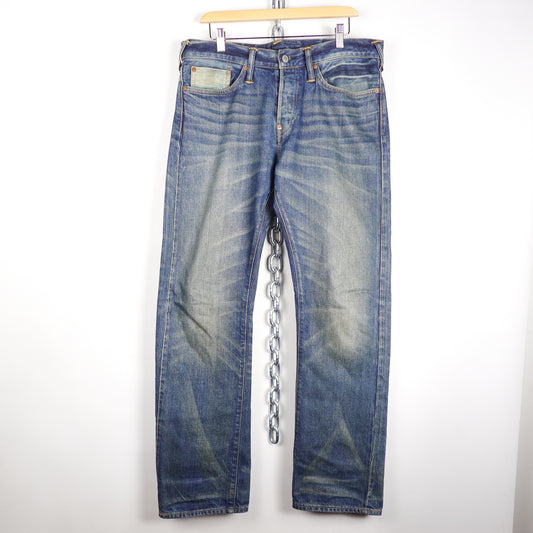 Evisu No.3 Faded Work Denim - Size 34