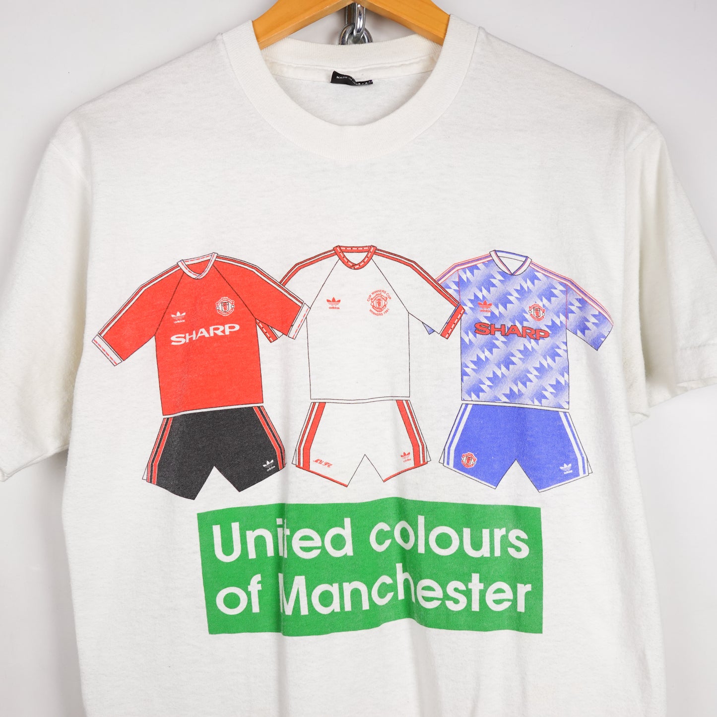 1990s Man. United United Colours Tee - Size L