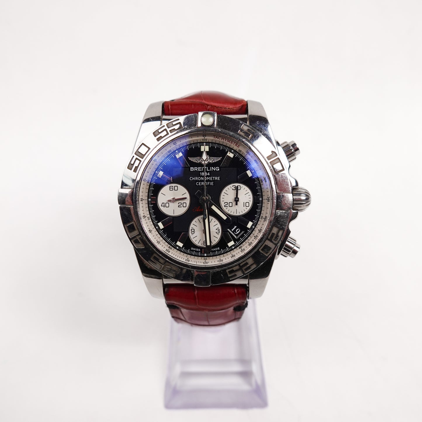 Breitling Chronomat 44 AB0110 Black Dial Automatic Watch