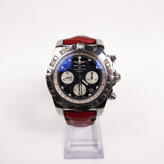 Breitling Chronomat 44 AB0110 Black Dial Automatic Watch