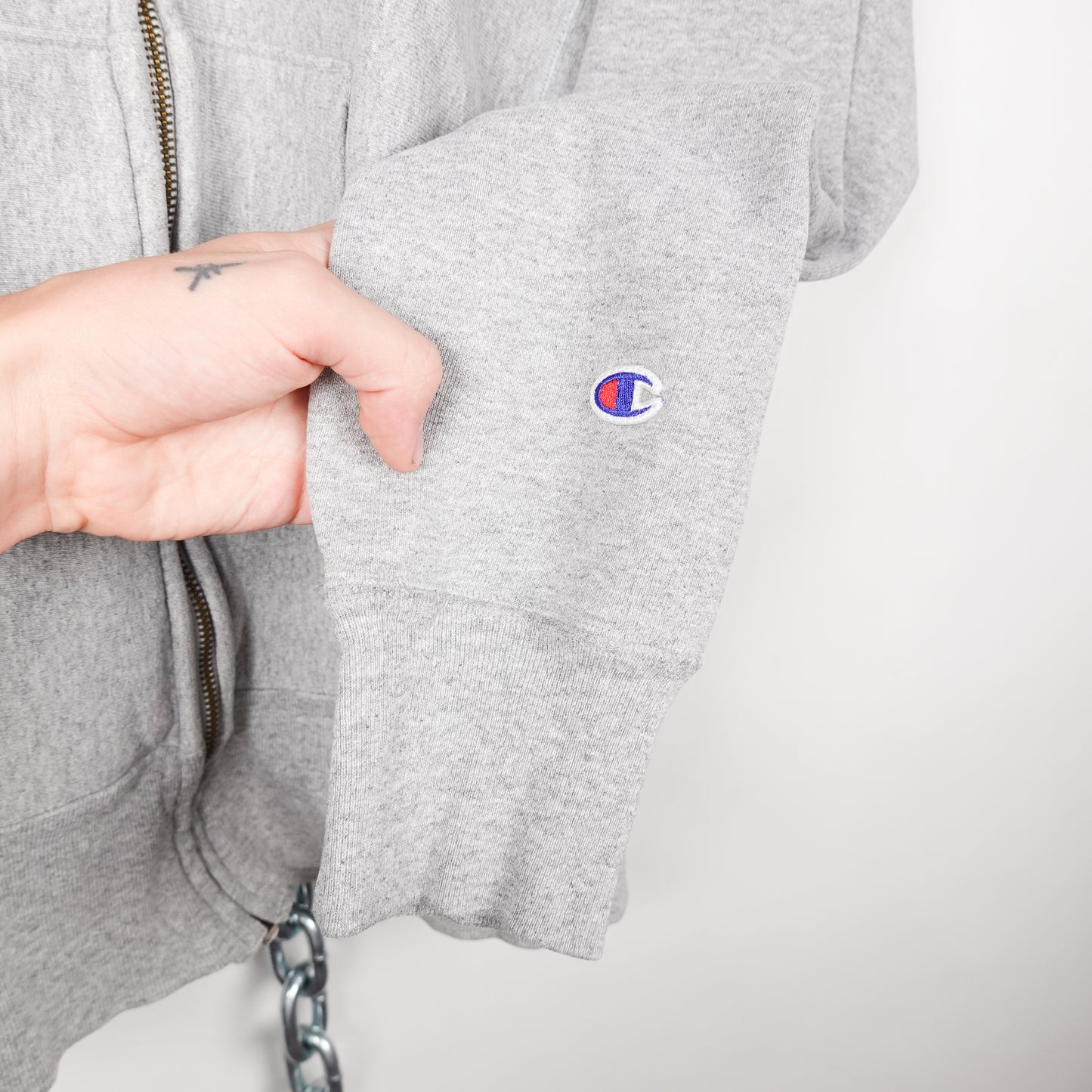 1970s Champion Reserve Weave Zip Up Hoodie - Size S