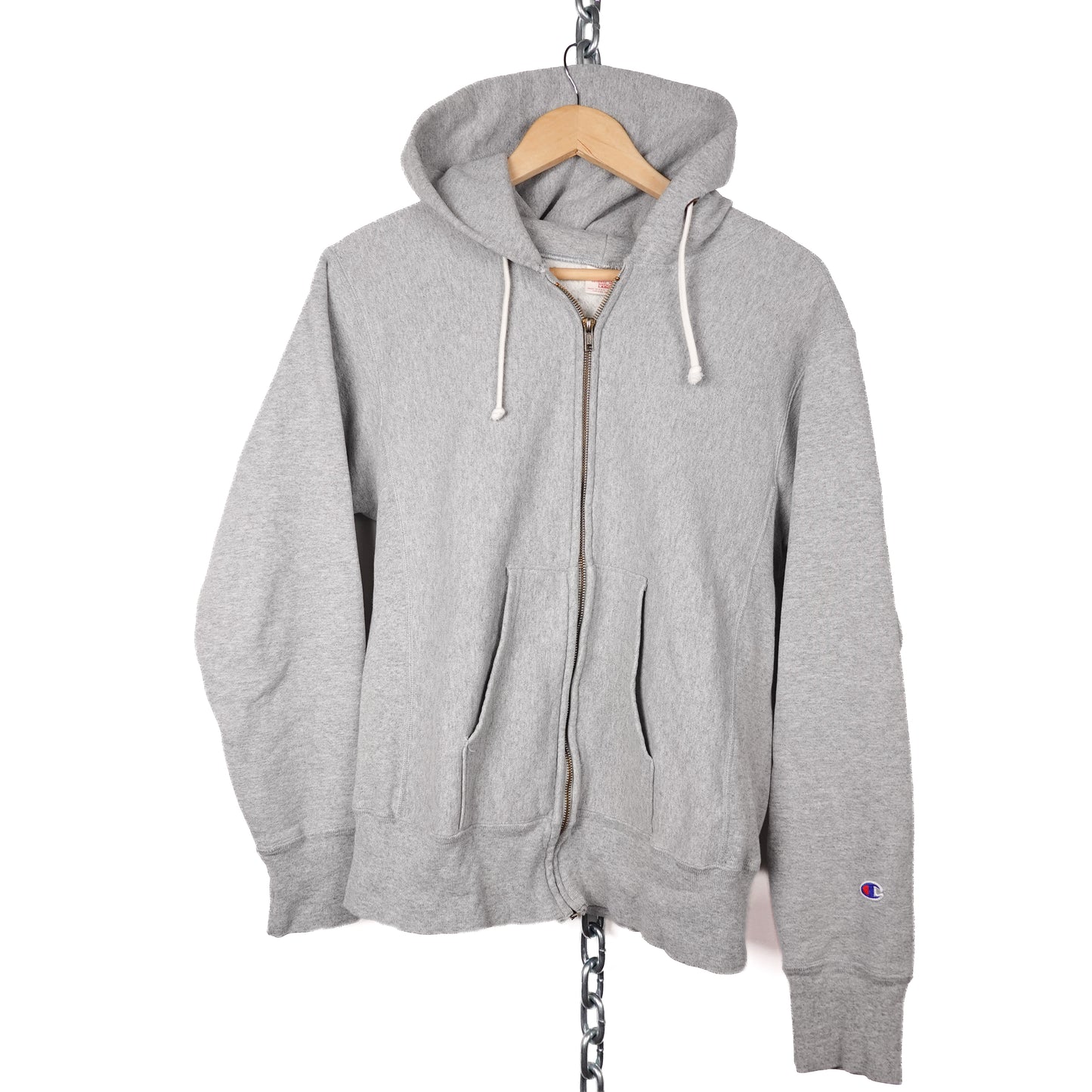 1970s Champion Reserve Weave Zip Up Hoodie - Size S