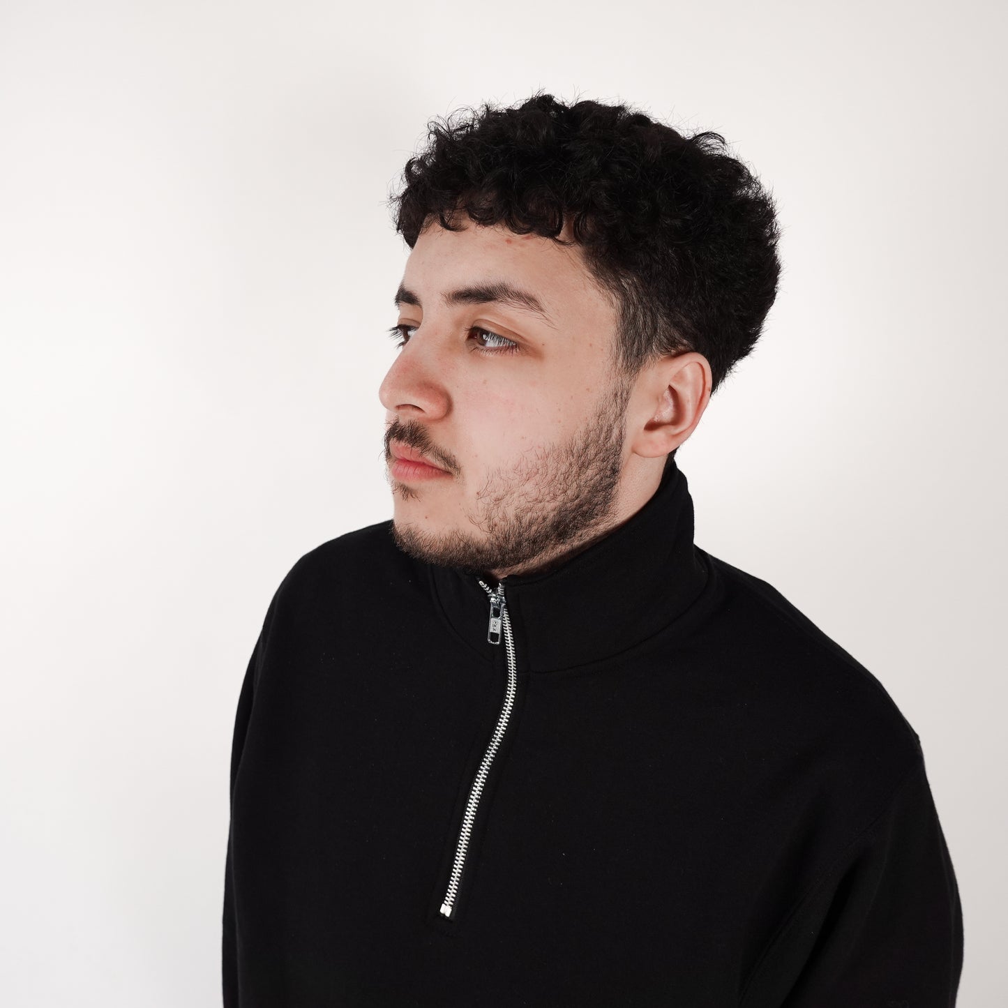 Victoria Vintage Classic 1/4 Zip Sweater - Black