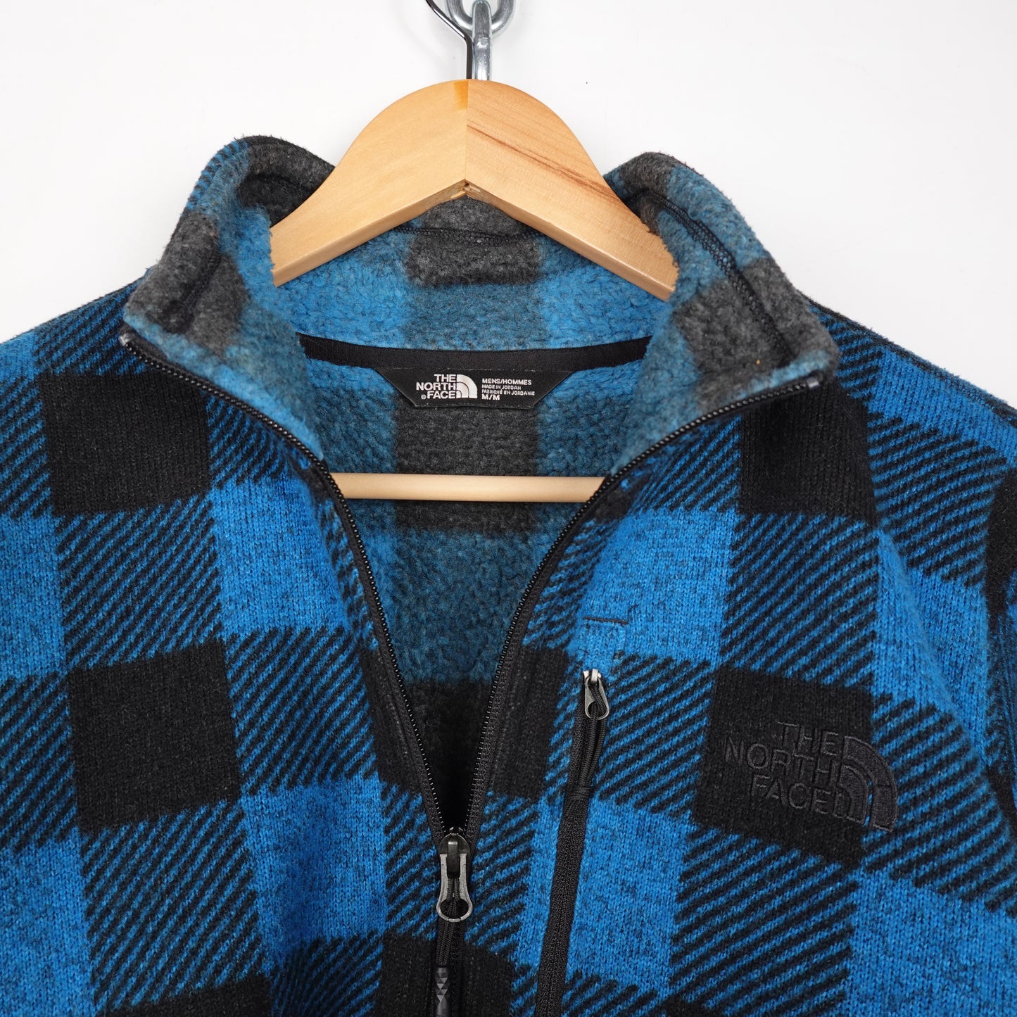 TNF Plaid 1/4 Zip Sweater - Size M