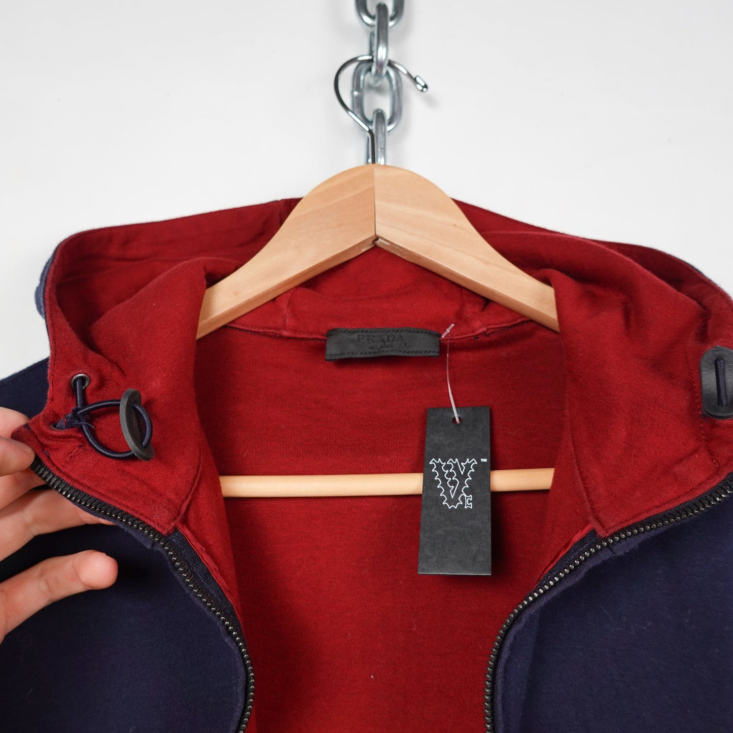 Prada Zip Up Hoodie - Women's S