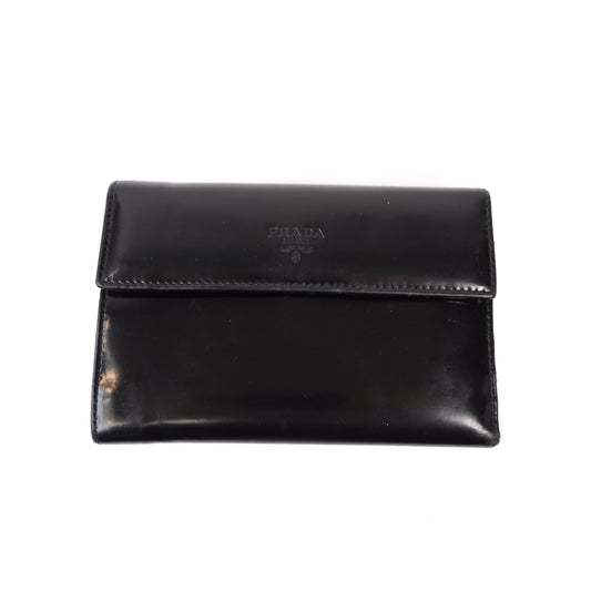 Prada Vintage Spazzolato Biford Wallet