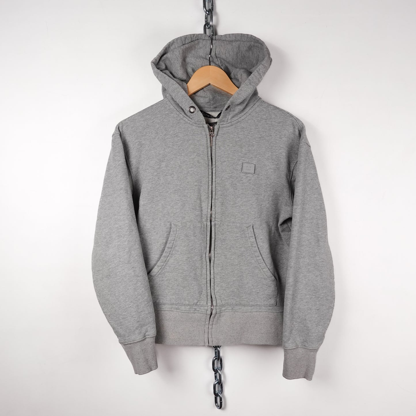 Acne Studios Grey Zip Up Hoodie - Women's S