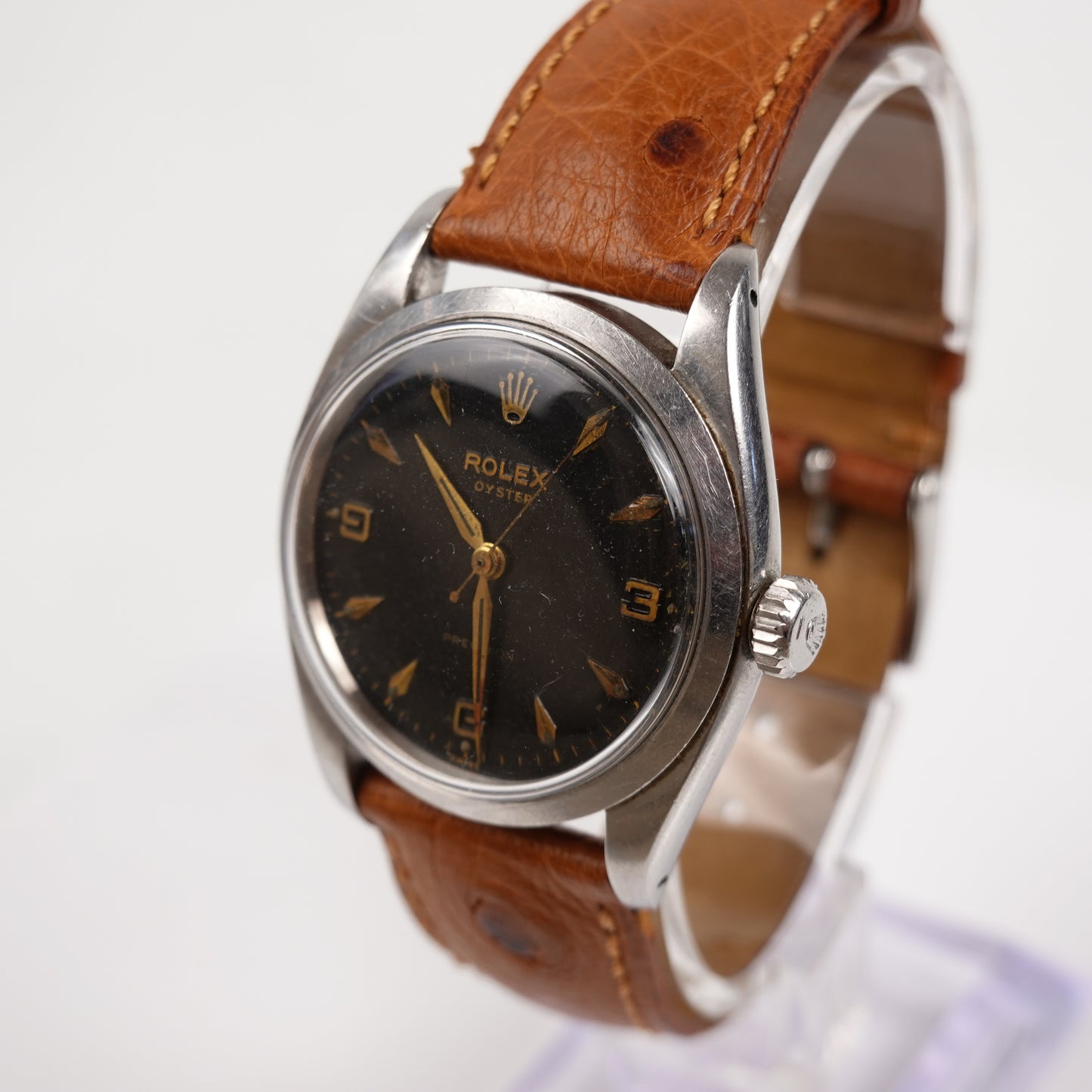 1957 Rolex Ref. 6422 Gilt Explorer Dial Watch