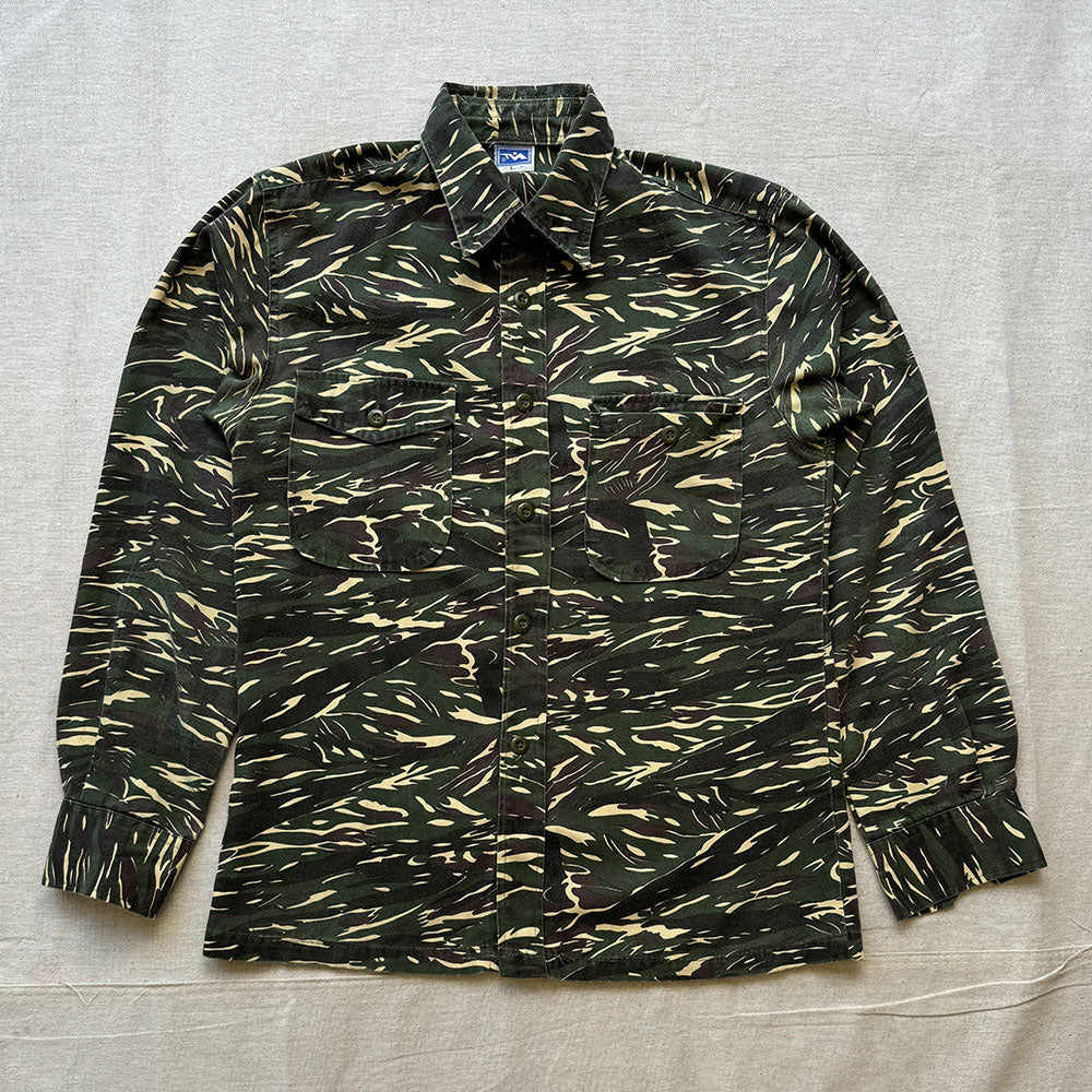 Vintage Tiger Camo Button Up - Size L